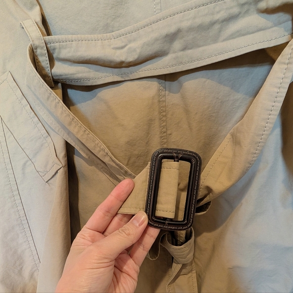 Old Navy Tan Double Breasted Trench Coat Size XS Petite - Picture 4 of 5